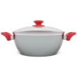 Panela Philco PPN24A Revestimento Redstone Fundo Triplo com Tampa 4,6L